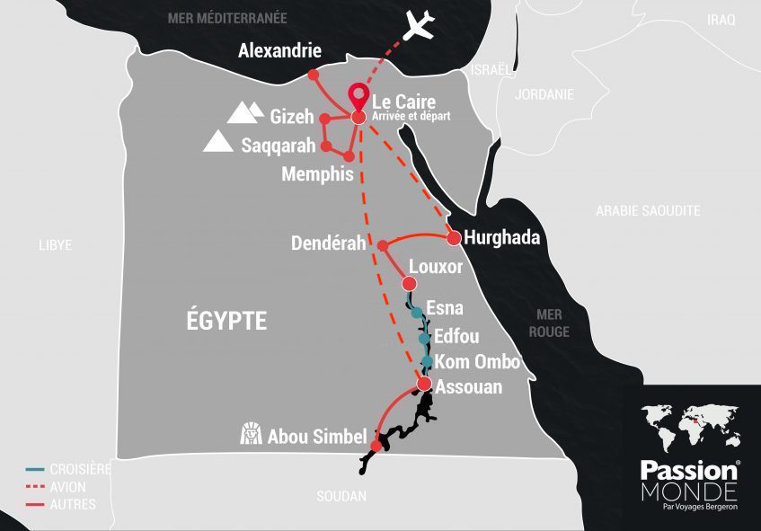 Égypte map