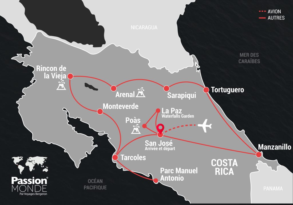 Costa Rica map