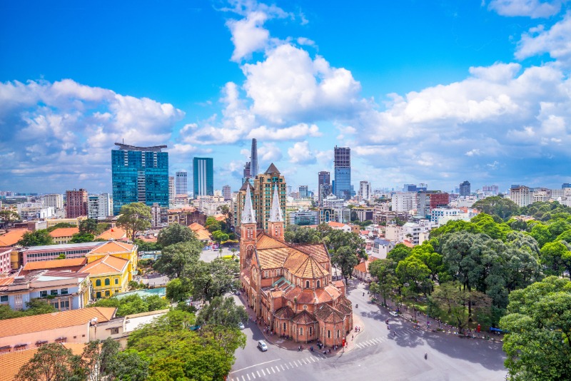 Arrivée à Ho Chi Minh