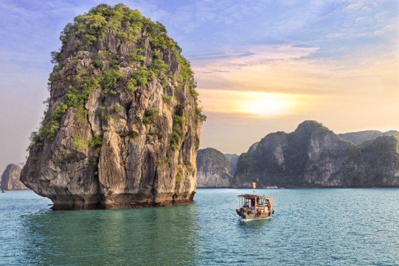 Baie d&#039;Halong  Viet Hai - Croisière